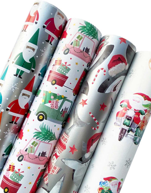 Load image into Gallery viewer, Kids Christmas Wrapping Paper Roll Bundle by Present Paper
