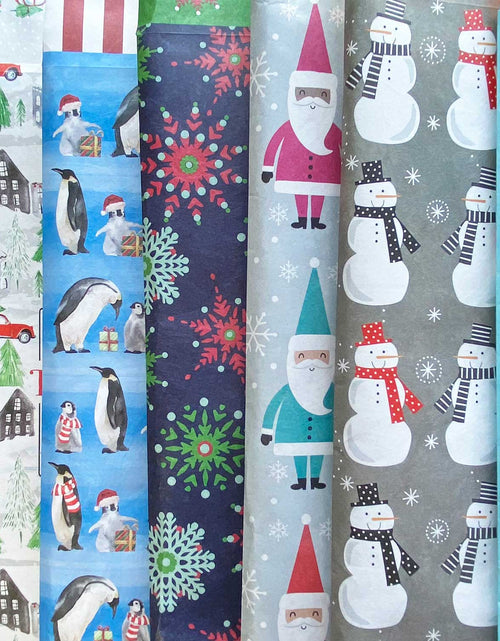 Load image into Gallery viewer, 12 Count Medium Christmas Decorative Foam Padded Mailing Envelopes by Present Paper
