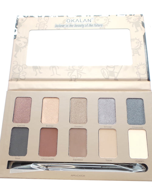 Load image into Gallery viewer, OKALAN 10 Shade Natural Eyeshadow Palette - A
