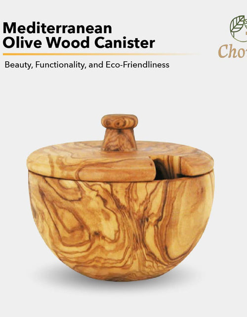 Load image into Gallery viewer, Mediterranean Olive Wood Canister by Choixe
