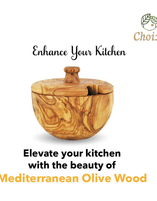 Load image into Gallery viewer, Mediterranean Olive Wood Canister by Choixe
