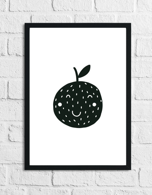 Load image into Gallery viewer, Scandinavian Orange Children's Nursery Bedroom Wall Decor Print by WinsterCreations™ Official Store
