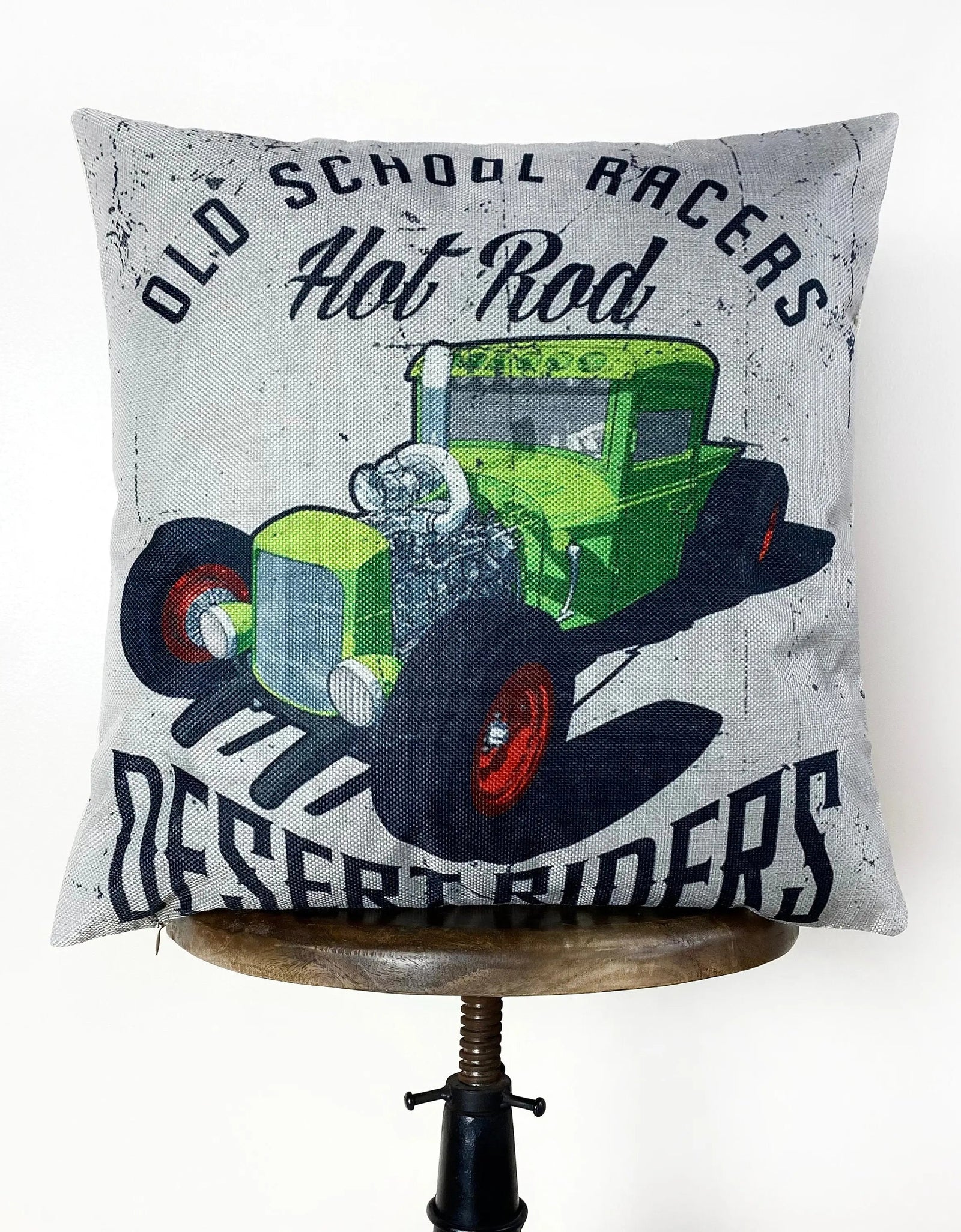 Old School Racers Hot Rod  | Pillow Cover |  Throw Pillow | Dad Gift | Classic Car | Gift Ideas | Pillow | Hot Rod | Room Décor by UniikPillows
