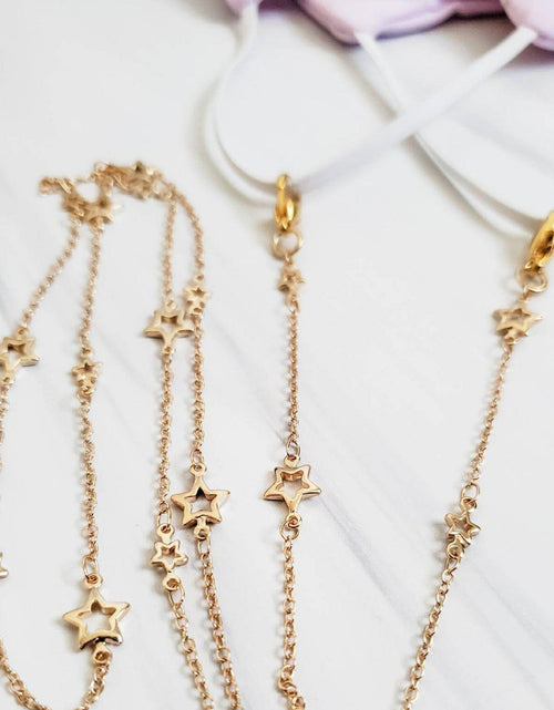 Load image into Gallery viewer, Open Stars Glasses Chain by Salt and Sparkle
