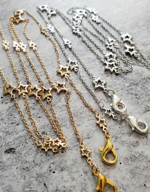 Load image into Gallery viewer, Open Stars Glasses Chain by Salt and Sparkle
