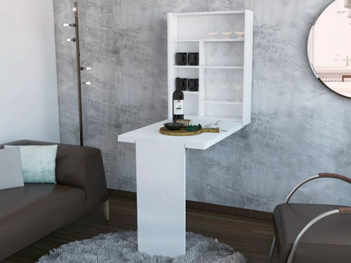 Load image into Gallery viewer, Dalton Foldable Desk, One Shelf With Divisions by FM FURNITURE
