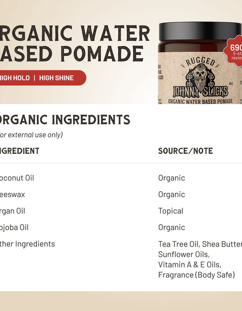 Load image into Gallery viewer, Organic Water Based Pomade
