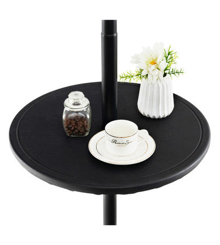 20 Inches Outdoor Adjustable Umbrella Table with 1.5 Inches Umbrella Hole