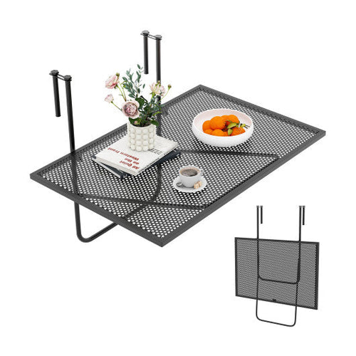 Load image into Gallery viewer, Outdoor Folding Hanging Table with Metal Frame-Black
