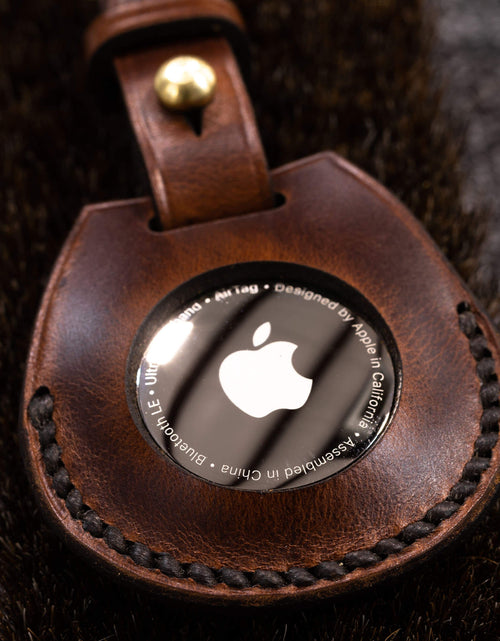 Load image into Gallery viewer, Leather Apple Air Tag Holder by Lifetime Leather Co
