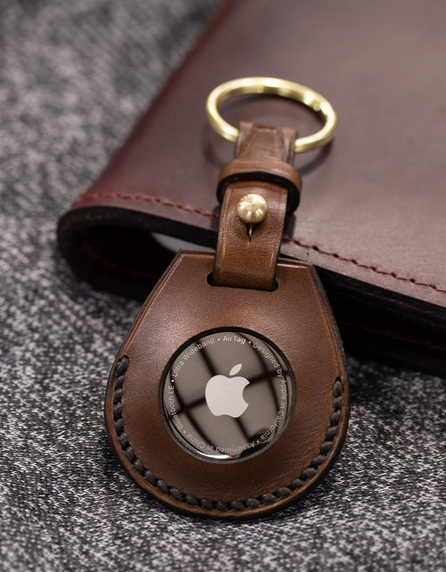 Load image into Gallery viewer, Leather Apple Air Tag Holder by Lifetime Leather Co
