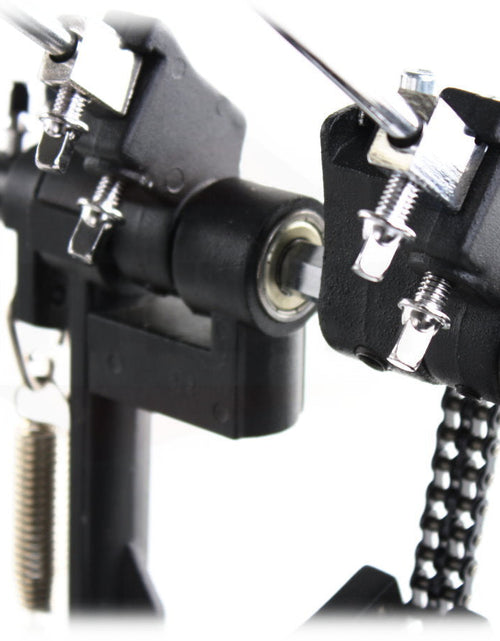 Load image into Gallery viewer, Double Kick Drum Pedal for Bass Drum by GRIFFIN - Deluxe Twin Set Foot Pedal - Quad Sided Beater Heads - Dual Pedal Two Chain Drive Hardware by GeekStands.com
