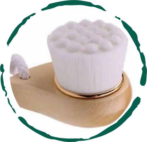 Load image into Gallery viewer, Facial Brush with Bamboo Handle by BeNat
