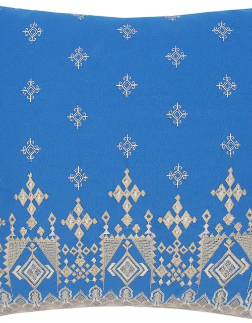 Load image into Gallery viewer, Embroidered Modern Velia Cotton Pillow by Bareens Designer Rugs
