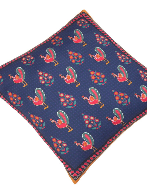 Load image into Gallery viewer, Peacock Gwenda Rustic Silk Pillow by Bareens Designer Rugs
