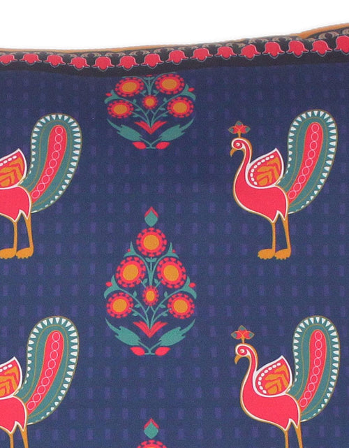 Load image into Gallery viewer, Peacock Gwenda Rustic Silk Pillow by Bareens Designer Rugs
