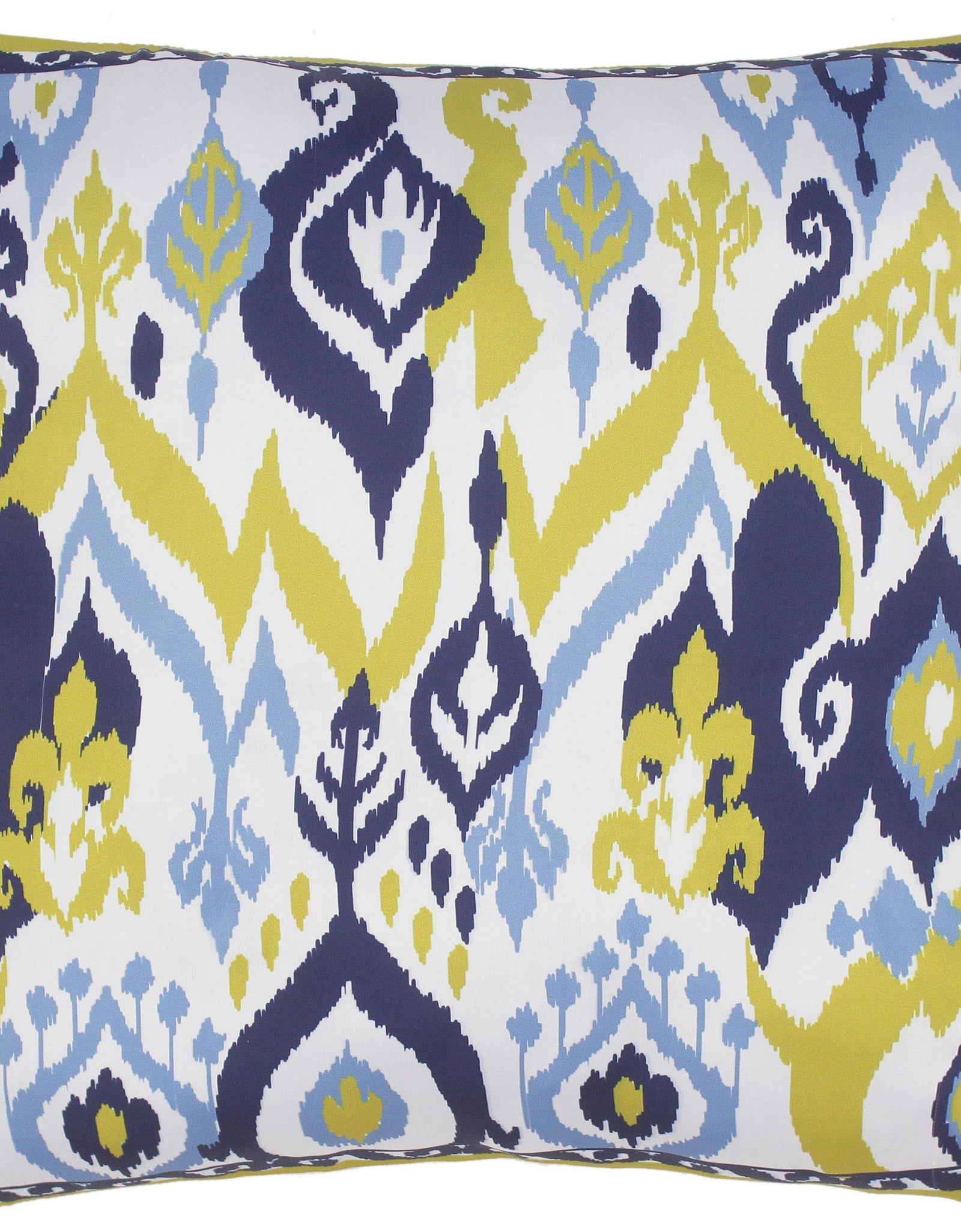 Modern Ikat Del Silk Pillow by Bareens Designer Rugs