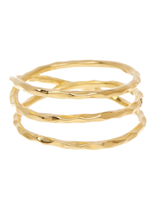 Load image into Gallery viewer, Sterling Silver Textured Multi Band Ring by Sterling Forever

