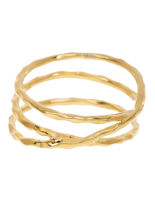 Load image into Gallery viewer, Sterling Silver Textured Multi Band Ring by Sterling Forever

