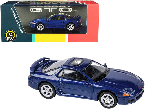 Load image into Gallery viewer, Mitsubishi 3000GT GTO with Sunroof Mariana Blue Metallic 1/64 Diecast Model Car by Paragon
