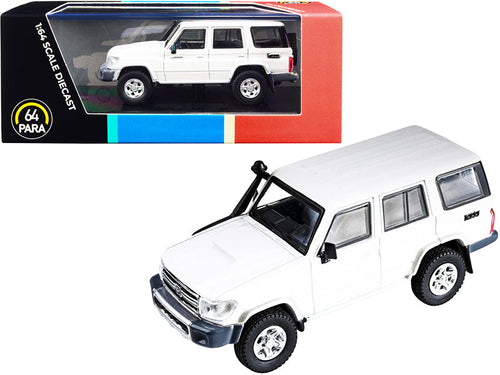 Load image into Gallery viewer, Toyota Land Cruiser 76 French Vanilla Pearl White 1/64 Diecast Model Car by Paragon
