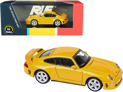 Load image into Gallery viewer, RUF CTR2 Blossom Yellow 1/64 Diecast Model Car by Paragon
