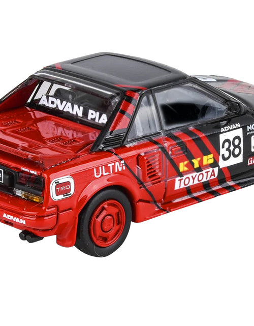 Load image into Gallery viewer, 1985 Toyota MR2 MK1 RHD (Right Hand Drive) #38 Red and Black "Autocross Livery" 1/64 Diecast Model Car by Paragon Models
