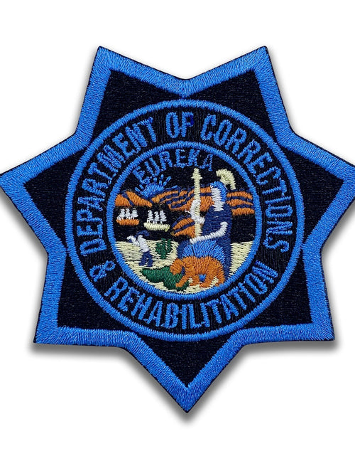 Load image into Gallery viewer, CDCR Blue Ribbon <br> Star Badge Patch by Custom Pins &amp; Buckles
