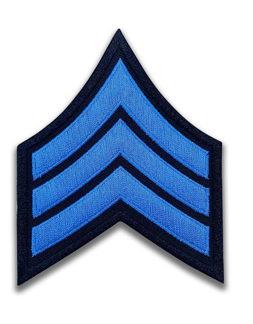 Load image into Gallery viewer, Blue Ribbon <br> Chevron Patch by Custom Pins &amp; Buckles
