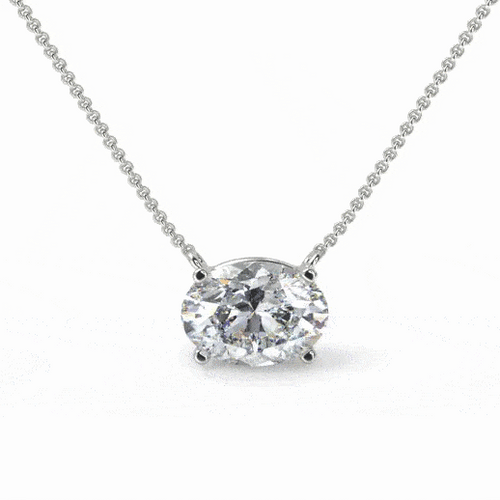 Load image into Gallery viewer, Sirius Oval Necklace - Multiple Sizes by Brilliant Carbon
