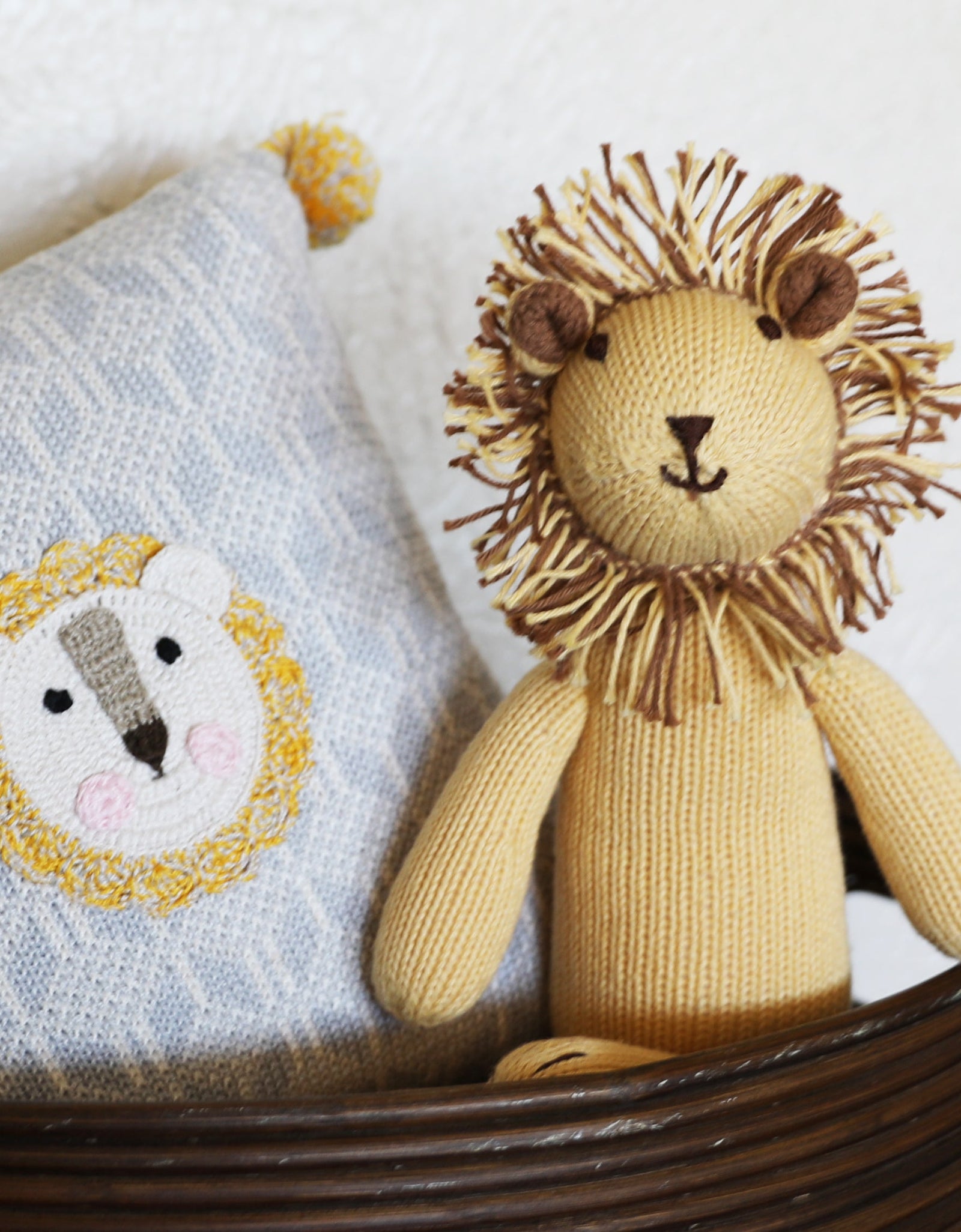 Lion 10" Pillow by Melange Collection