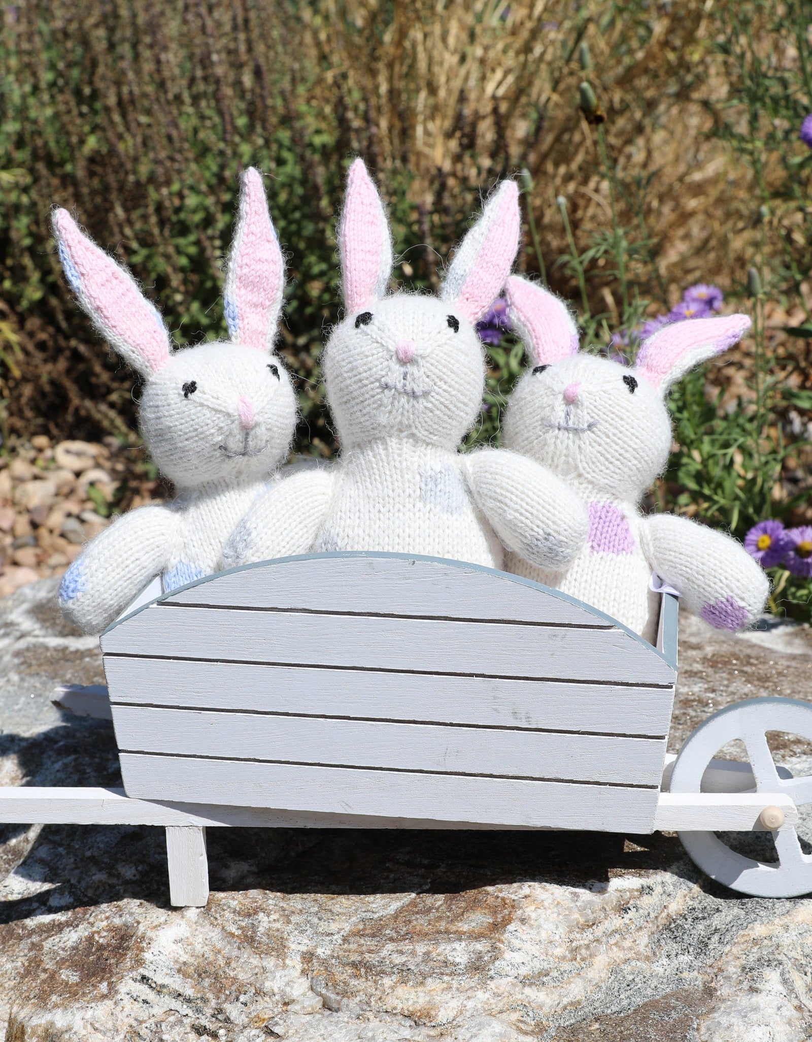 Bunnies with Pastel Spots  - set of 3 by Melange Collection