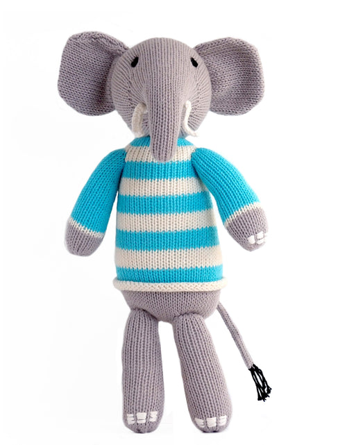 Load image into Gallery viewer, Elephant in Sweater, Blue by Melange Collection
