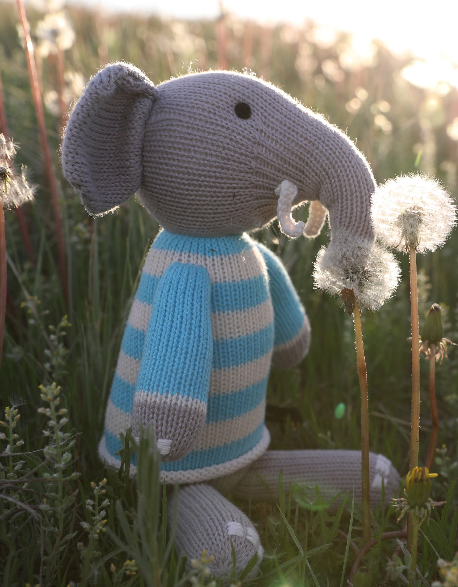 Elephant in Sweater, Blue by Melange Collection