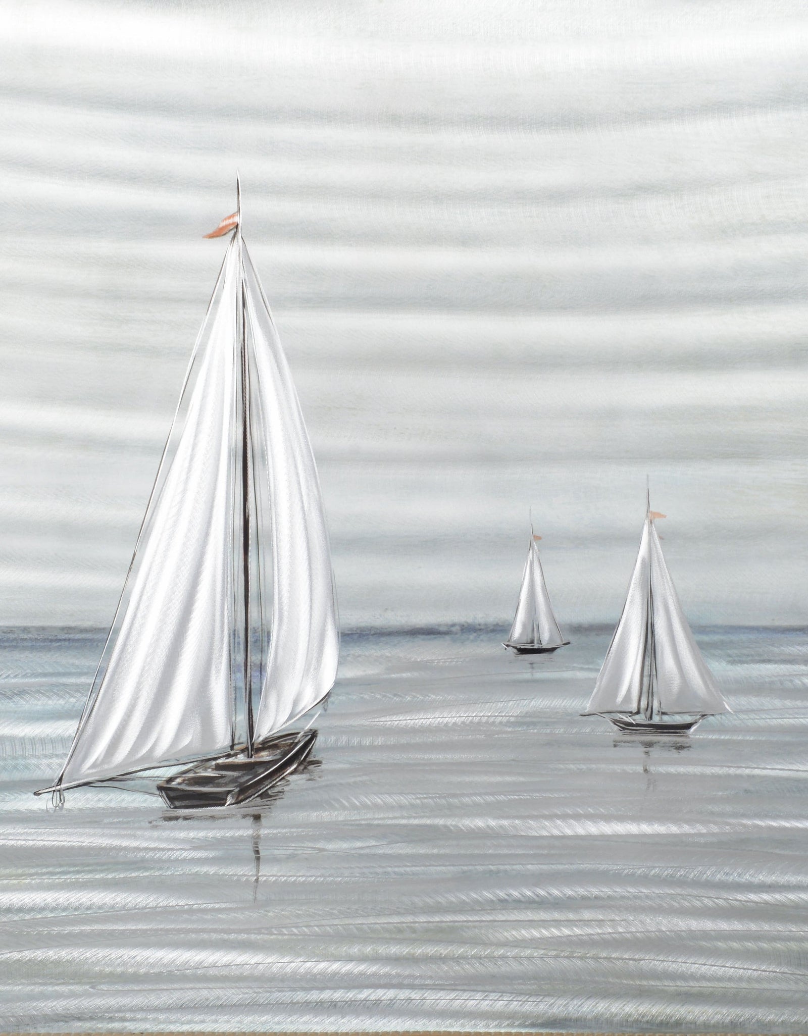 Sailboats Metal Wall Art by Peterson Housewares & Artwares
