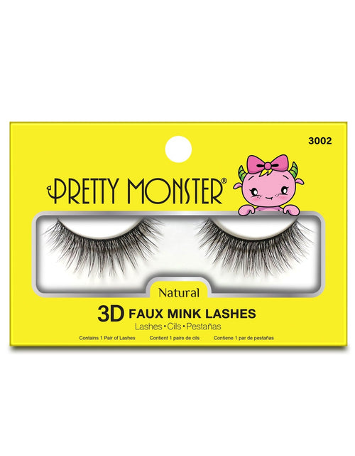 Load image into Gallery viewer, Pretty Monster Natural 3D Faux Mink Lashes - 3002
