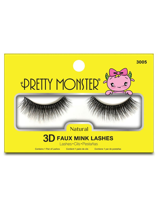 Load image into Gallery viewer, Pretty Monster Natural 3D Faux Mink Lashes - 3005
