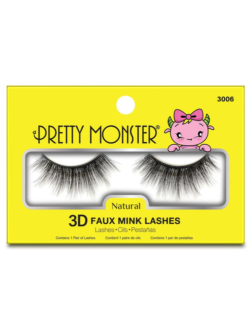 Load image into Gallery viewer, Pretty Monster Natural 3D Faux Mink Lashes - 3006
