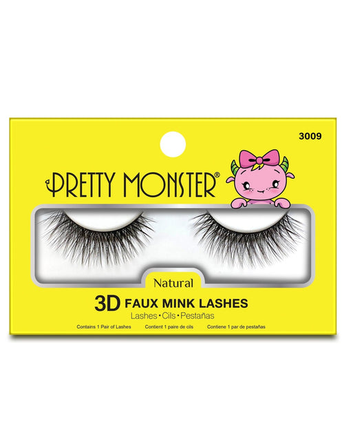 Load image into Gallery viewer, Pretty Monster Natural 3D Faux Mink Lashes - 3009
