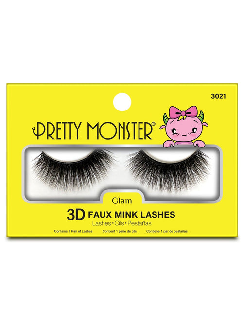 Load image into Gallery viewer, Pretty Monster Glam 3D Faux Mink Lashes - 3021
