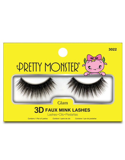 Load image into Gallery viewer, Pretty Monster Glam 3D Faux Mink Lashes - 3022
