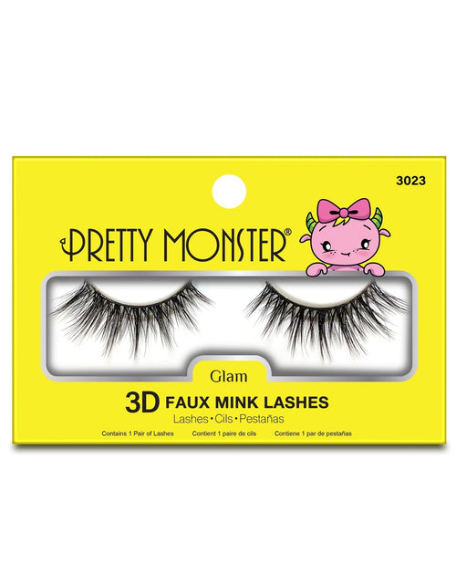 Load image into Gallery viewer, Pretty Monster Glam 3D Faux Mink Lashes - 3023

