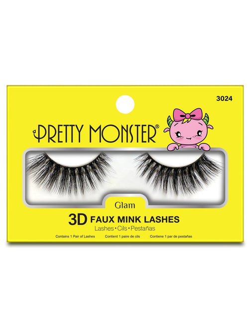 Load image into Gallery viewer, Pretty Monster Glam 3D Faux Mink Lashes - 3024
