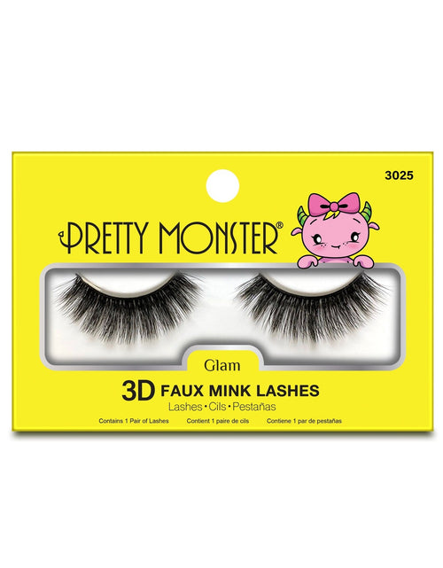 Load image into Gallery viewer, Pretty Monster Glam 3D Faux Mink Lashes - 3025
