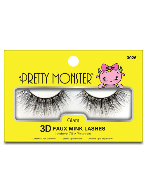 Load image into Gallery viewer, Pretty Monster Glam 3D Faux Mink Lashes - 3026
