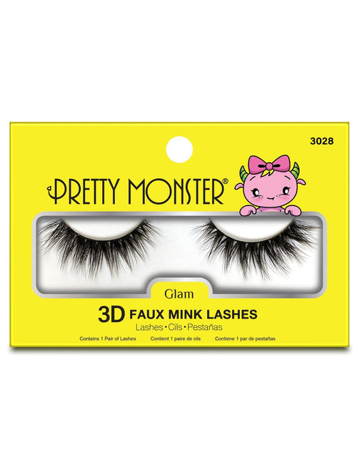 Load image into Gallery viewer, Pretty Monster Glam 3D Faux Mink Lashes - 3028
