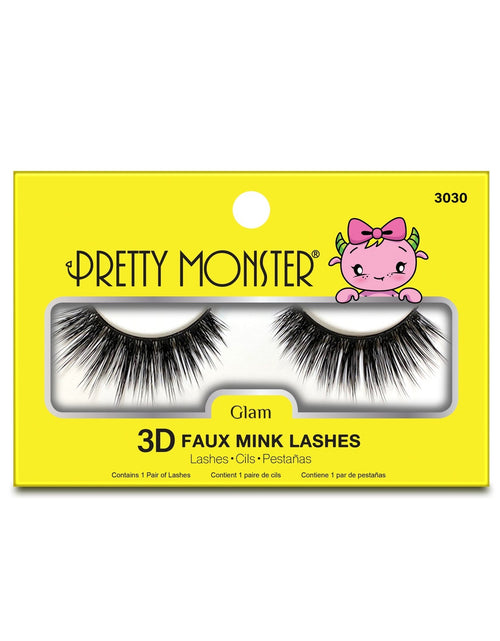 Load image into Gallery viewer, Pretty Monster Glam 3D Faux Mink Lashes - 3030
