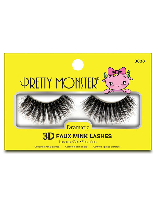 Load image into Gallery viewer, Pretty Monster Dramatic 3D Faux Mink Lashes - 3038
