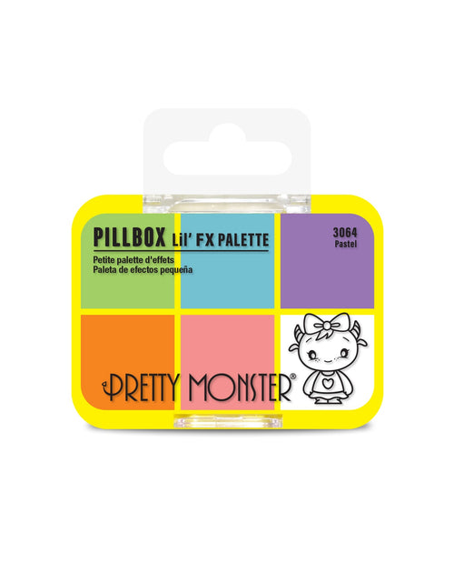 Load image into Gallery viewer, Pretty Monster Pillbox Lil' FX Palette - Pastel
