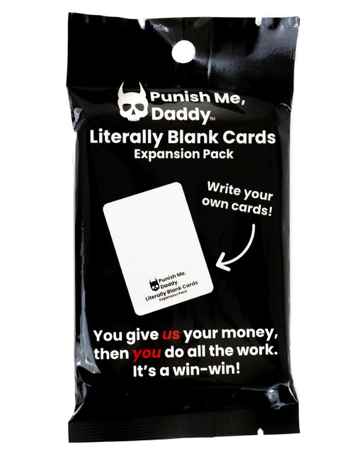Load image into Gallery viewer, Punish Me, Daddy: Literally Blank Cards Expansion Pack by Zombie Ghost Games
